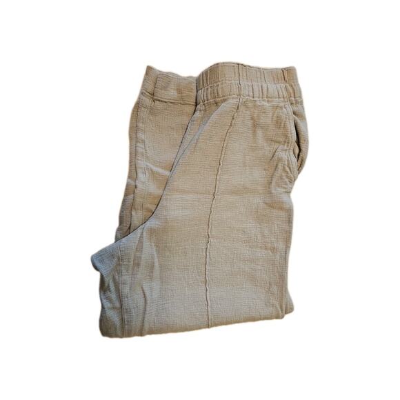 Madewell Wide Leg Pull On Pants Womens Size Med Lightweight Light Green - Picture 1 of 9